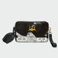 Loyal West SHELL MINI PURSE IN BLACK & WHITE COWHIDE