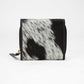 Loyal West SOPHIA CARD HOLDER IN BLACK & WHITE COWHIDE