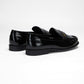 Loyal West LEATHER LOAFERS - BLACK