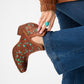 Loyal West X Myra Handtooled Booties - Turquoise