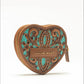 Loyal West Cupid Coin Pouch Handtooled Leather - Whiskey & Water