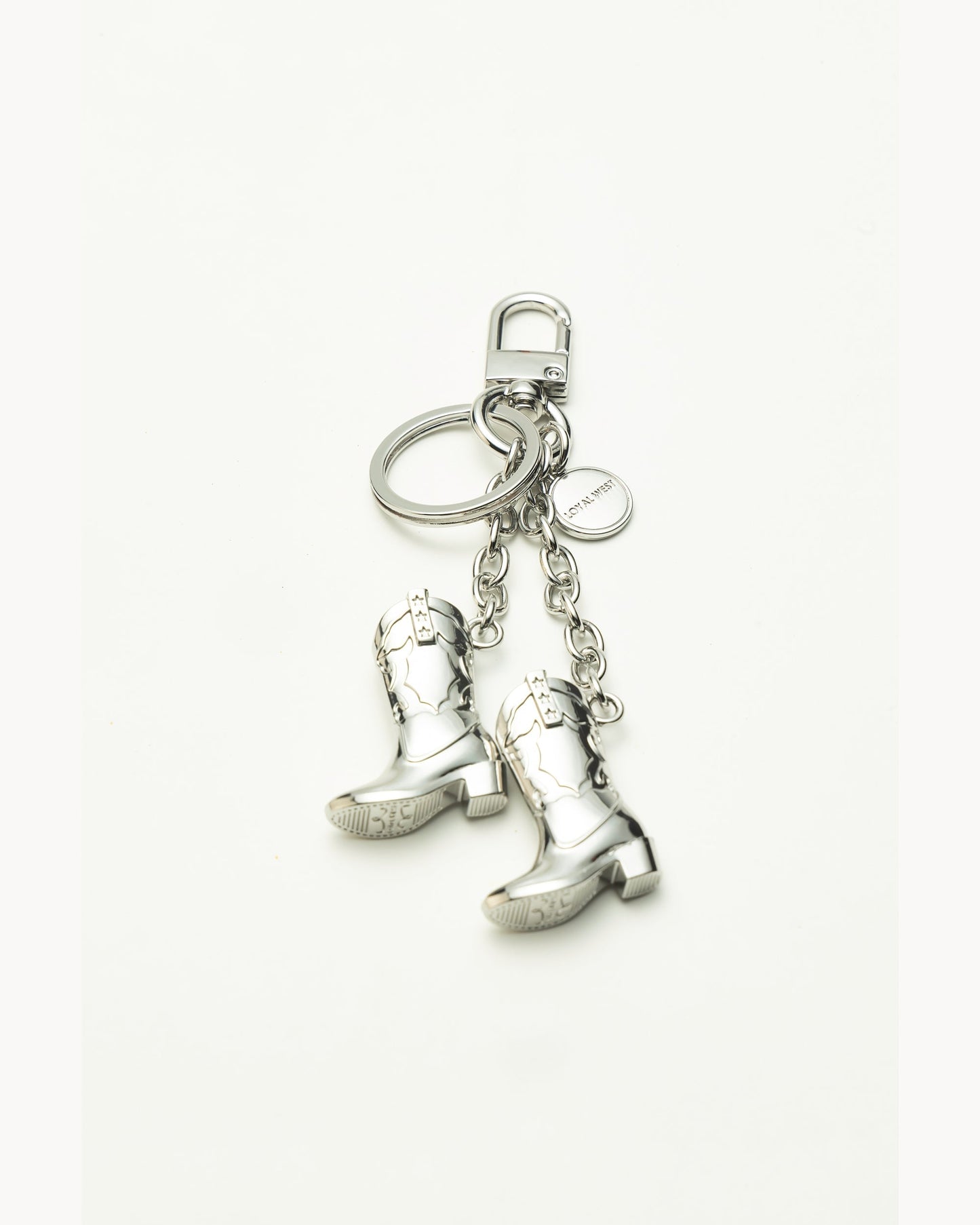Loyal West Boots Bag Charm - Concho Silver