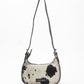 Dannia Medium Purse In Black & White Cowhide