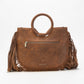 Sedona Tassle Bag In Saddle Brown