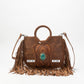 Sedona Tassle Bag In Saddle Brown