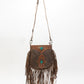 Mojave Tassle Bag In Brunette Leather