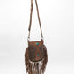 Mojave Tassle Bag In Brunette Leather