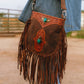 Mojave Tassle Bag In Brunette Leather