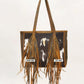 Loyal West Hide And Fringe Medium Cowhide Purse