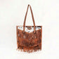 Loyal West Hide And Fringe Large Cowhide Purse