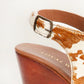 Loyal West Amelia Sandals Brown And White Cowhide