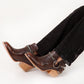 Loyal West Raven Canyon Booties In Calfskin