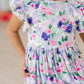 Lavender Love Flutter Sleeve Twirl Dress