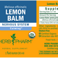 Herb Pharm Lemon Balm Glycerite, 1 oz, Alcohol-Free Herbal Extract for Calm & Relaxation
