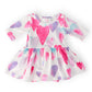 Light Hearted 3/4 Sleeve Twirl Bodysuit