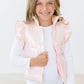 SALE Light Pink Checker Puffer Vest