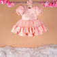 Linda Peach Party Dress