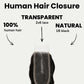 Loose Wave 2x6 Transparent Lace Human Hair Closure