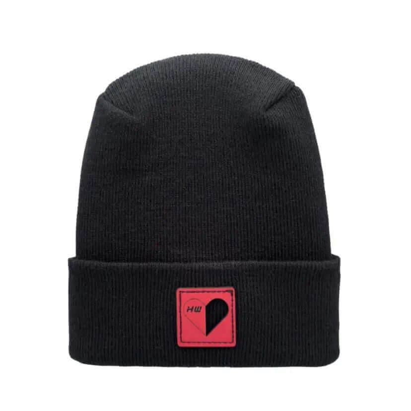 Haakwear Valentine's Day H Stitch Beanie, You Complete Me, Black