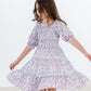 Lovely Lavender Smocked Ruffle Dress