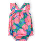 Luau Floral Cross Back Romper