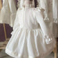 Luna White Long Sleeve Party Dress