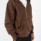 Garment Dye Zip Up Fleece