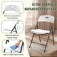 2/4/6 Pack White Plastic Folding Chairs Heavy Duty Metal Frame Indoor Outdoor