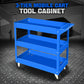 3-Tier Rolling Tool Cart with Wheels, Steel Utility Storage Cart