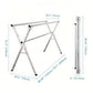 Extendable 48.4"-78.7" Folding Laundry Rack Indoor Outdoor Clothes Dryer