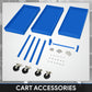 3-Tier Rolling Tool Cart with Wheels, Steel Utility Storage Cart