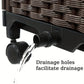 Raised Garden Bed Planter Box w/ Drainage Outdoor Balcony Vegetable Flower