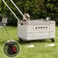 Collapsible Storage Bins Box with Lids And Handle - Portable Plastic Storage