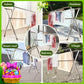 Extendable 48.4"-78.7" Folding Laundry Rack Indoor Outdoor Clothes Dryer