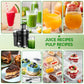 500W Centrifugal Juicer Machine 3 Speed Wide Mouth Fruit Vegetable Extractor