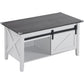 Lift Top Coffee Table 36" Farmhouse Rustic Wood Hidden Storage & Sliding Barn