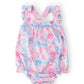 Mermaid Tails Ruffle Cross Back Romper