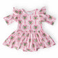 Merry Mistletoe 3/4 Sleeve Twirl Flutter Bodysuit