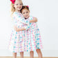 Middle Sister 3/4 Sleeve Pocket Twirl Dress