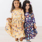 Midnight Rainbow 3/4 Sleeve Pocket Twirl Dress