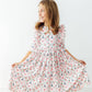 Mila in Paris 3/4 Sleeve Ruffle Twirl Dress