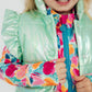 SALE Mint Iridescent Puffer Vest