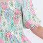 Minty Meadow Smocked Ruffle Dress