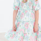 Minty Meadow Smocked Ruffle Dress