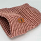 HAAKWEAR H-Stitch Cuffed Beanie - Trending Men’s & Women’s Beanie | Burgundy/Pink Contrast | Made in USA