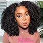 Mongolian | Kinky Curly | Human Hair | Lace Front | Lace Closure Wig