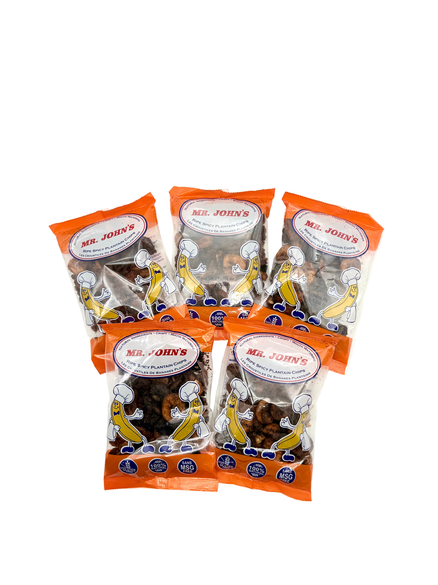 Mr John's Ripe Spicy Plantain Chips (Set of 5)