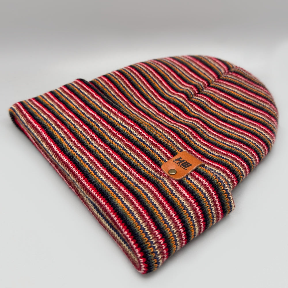 Haakwear Traditional Stitch Beanie, Multi Color Knit Winter Hat