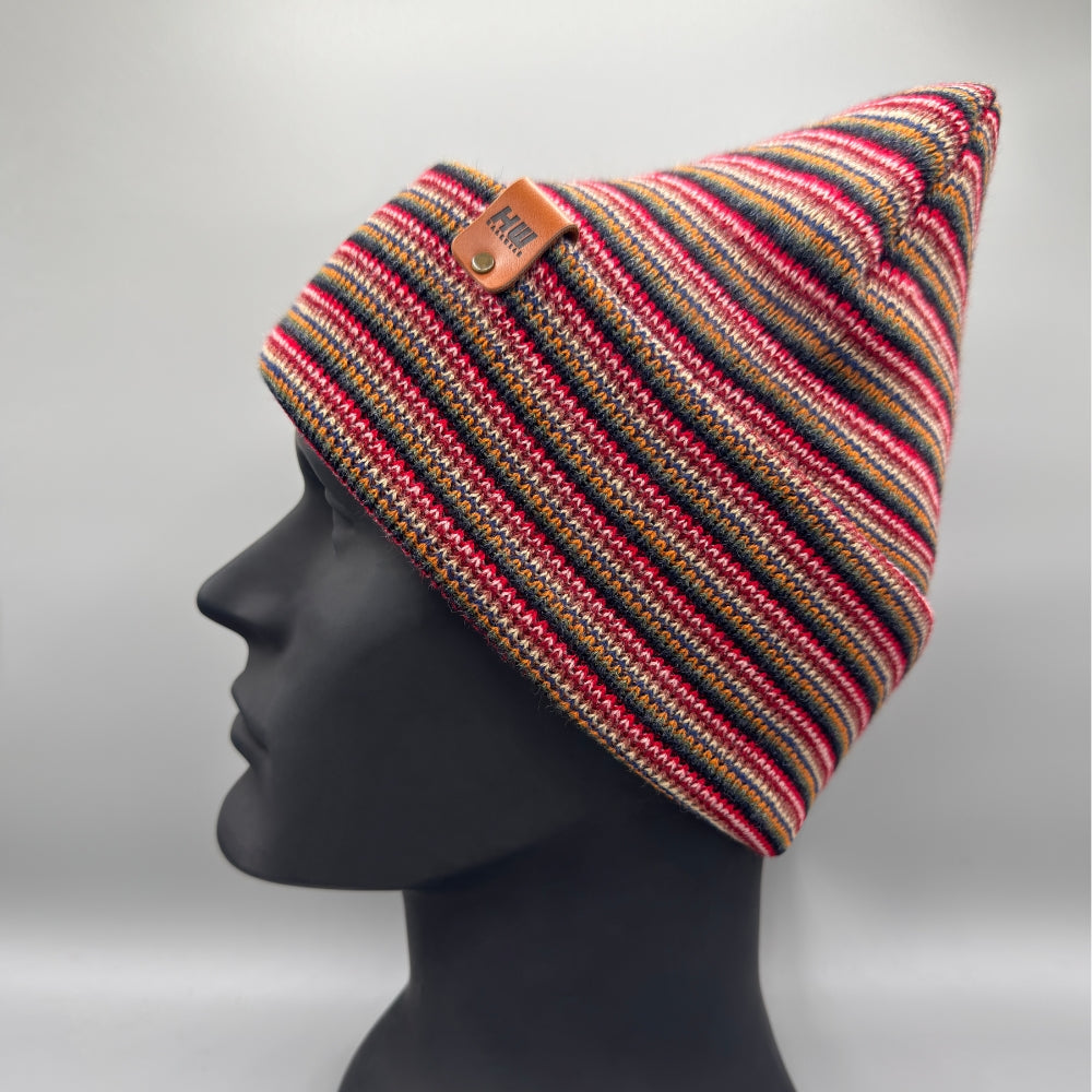 Haakwear Traditional Stitch Beanie, Multi Color Knit Winter Hat
