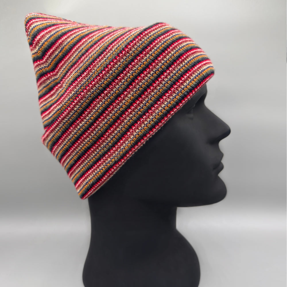 Haakwear Traditional Stitch Beanie, Multi Color Knit Winter Hat